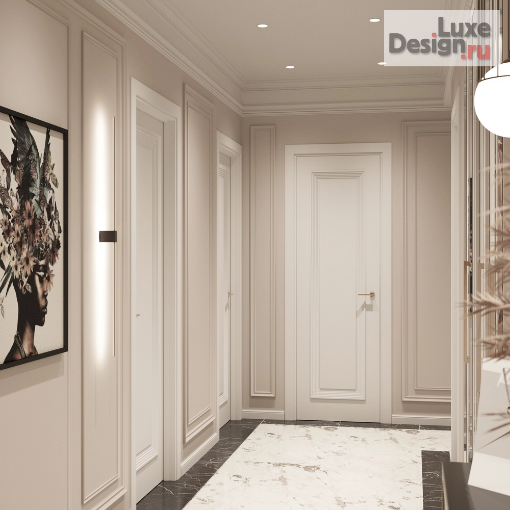 Дизайн интерьера трехкомнатной квартиры "Трехкомнатная квартира в ЖК "Европейский"" (фото 15)