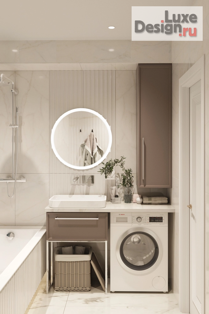 Дизайн интерьера трехкомнатной квартиры "Трехкомнатная квартира в ЖК "Европейский"" (фото 23)