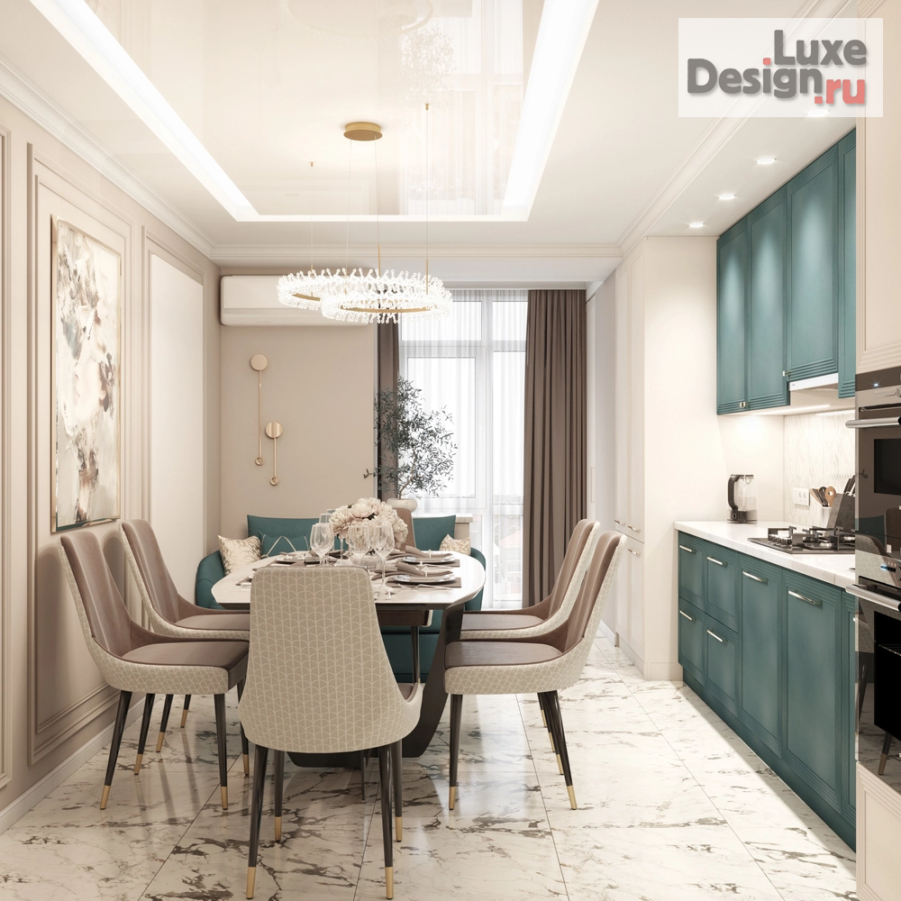 Дизайн интерьера трехкомнатной квартиры "Трехкомнатная квартира в ЖК "Европейский"" (фото 18)