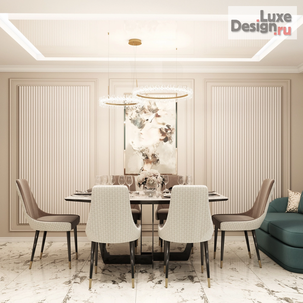 Дизайн интерьера трехкомнатной квартиры "Трехкомнатная квартира в ЖК "Европейский"" (фото 20)