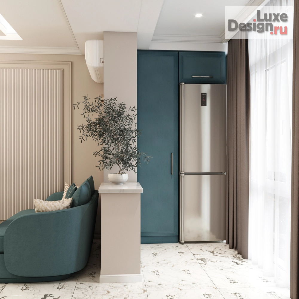 Дизайн интерьера трехкомнатной квартиры "Трехкомнатная квартира в ЖК "Европейский"" (фото 22)