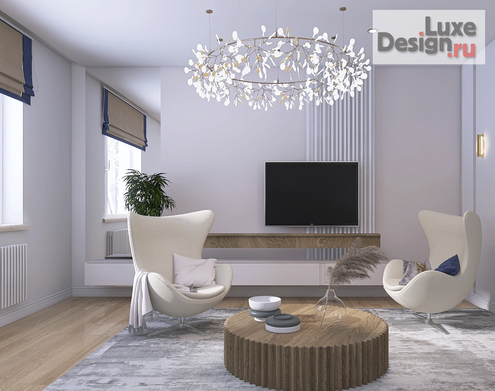 Дизайн интерьера загородного дома "Кухня гостиная в загородном доме" (фото 3)