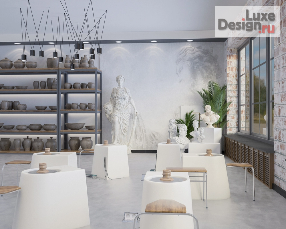 Дизайн интерьера офиса "Студия гончарного ремесла." (фото 1)