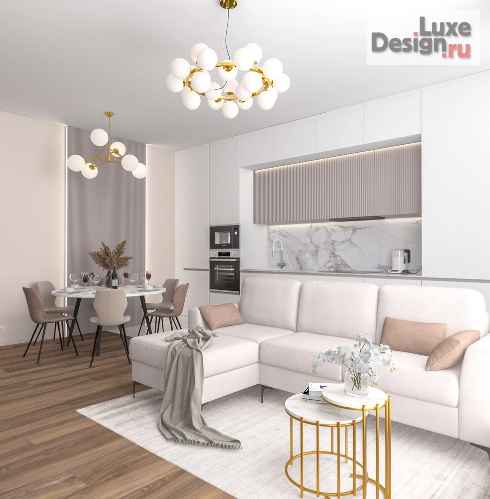 Дизайн интерьера трехкомнатной квартиры "г. Москва ЖК "ТРИНИТИ"" (фото 2)