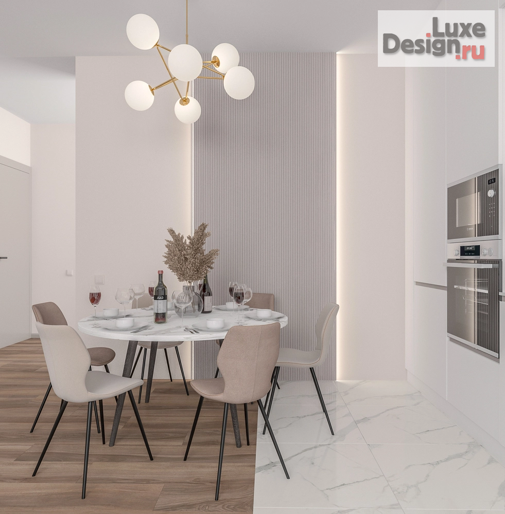 Дизайн интерьера трехкомнатной квартиры "г. Москва ЖК "ТРИНИТИ"" (фото 3)