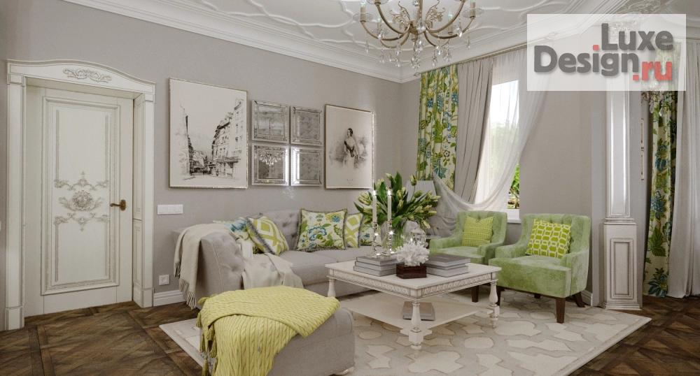 Дизайн интерьера коттеджа "Интерьер частного дома г.Краснодар" (фото 2)