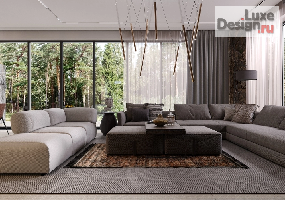 Дизайн интерьера частного дома "Дизайн интерьера гостиной" (фото 4)