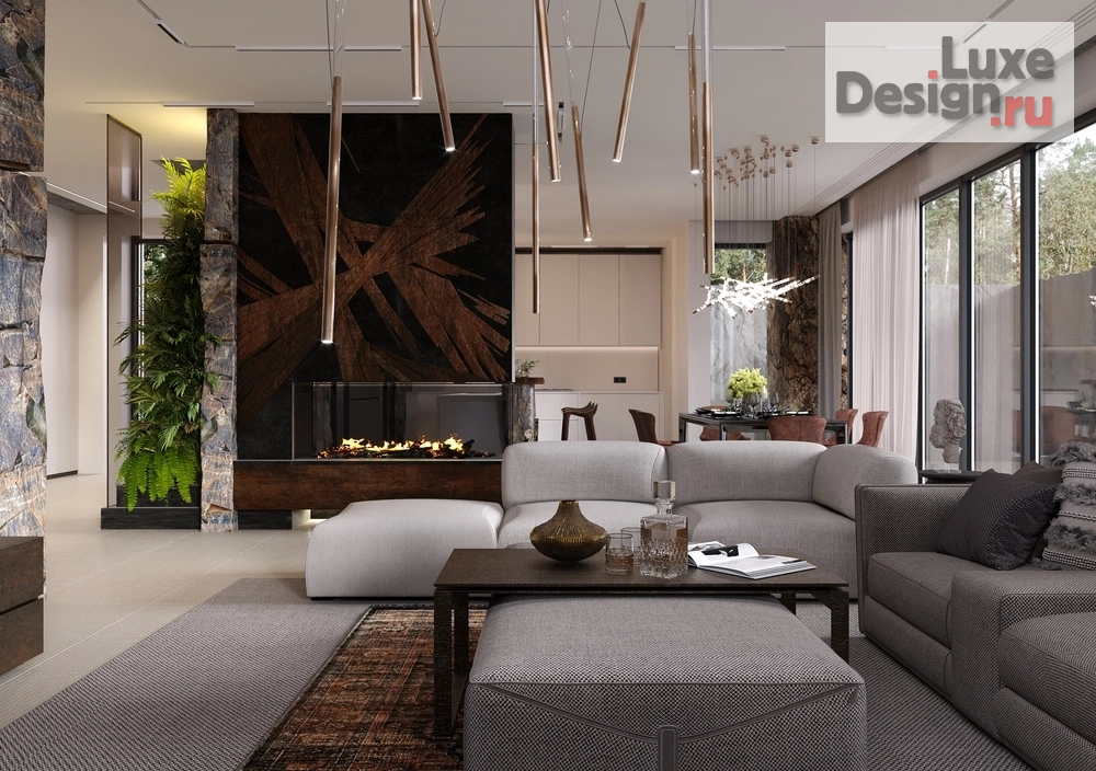 Дизайн интерьера частного дома "Дизайн интерьера гостиной" (фото 5)