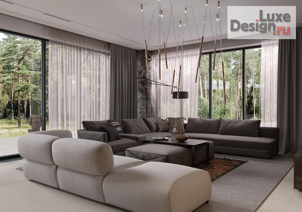 Дизайн интерьера частного дома "Дизайн интерьера гостиной" (фото 7)