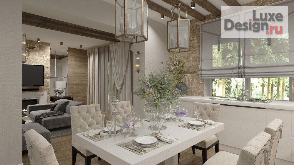 Дизайн интерьера кухни "Интерьер частного дома" (фото 1)