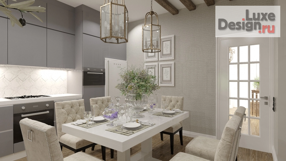 Дизайн интерьера кухни "Интерьер частного дома" (фото 2)