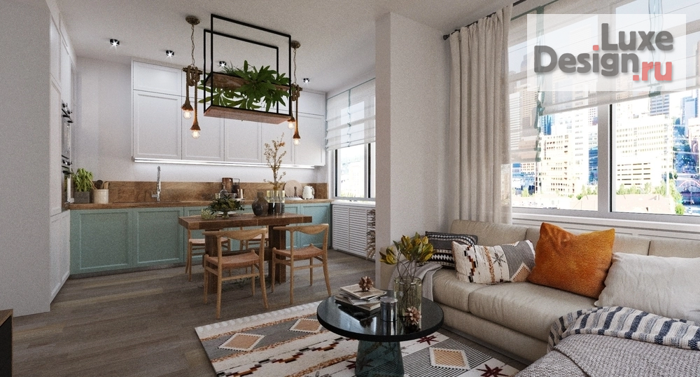 Дизайн интерьера двухкомнатной квартиры "Квартира 39 кв.м." (фото 3)