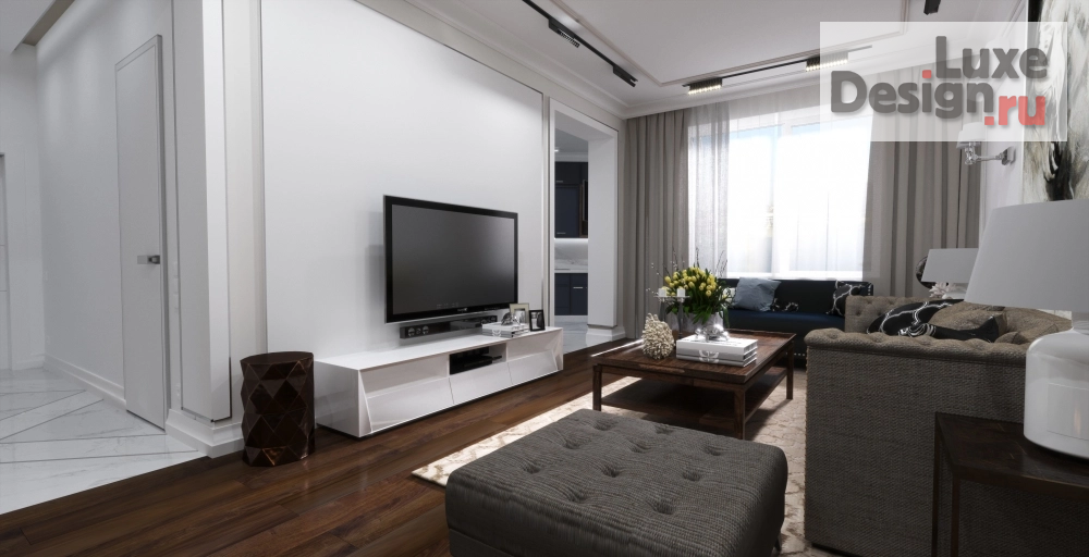Дизайн интерьера гостиной "Квартира в Москве" (фото 2)