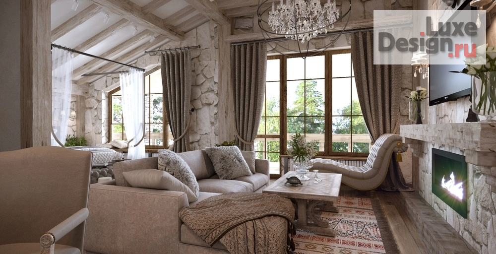 Дизайн интерьера загородного дома "Гостевой домик 2 вариант" (фото 1)