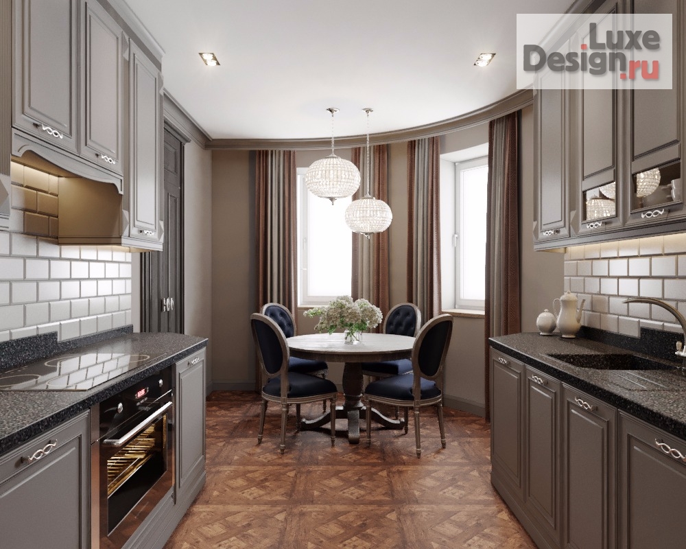 Дизайн интерьера четырехкомнатной квартиры "Стиль Лофт г.Краснодар 160 м2" (фото 9)