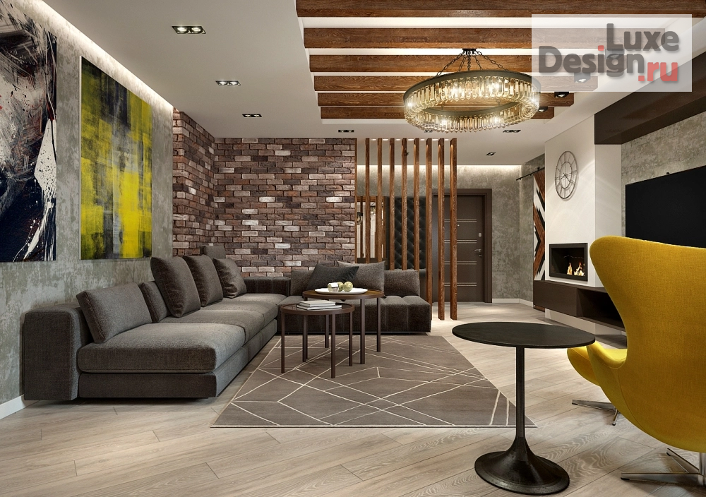 Дизайн интерьера трехкомнатной квартиры "Квартира 100 м2 "Стильное пространство" г.Ставрополь" (фото 6)