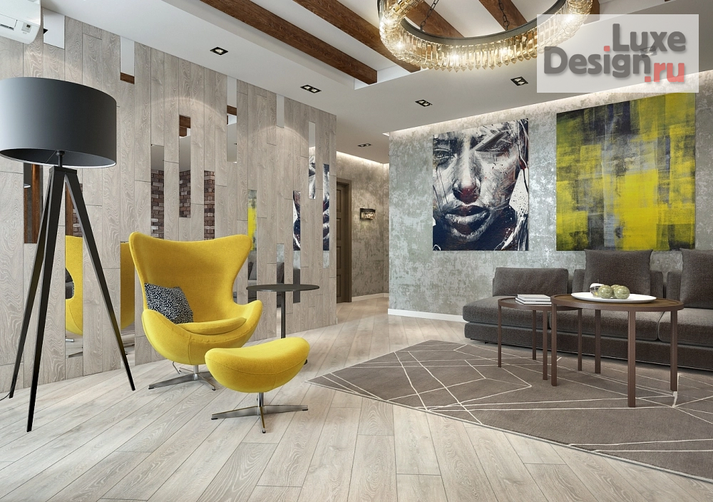 Дизайн интерьера трехкомнатной квартиры "Квартира 100 м2 "Стильное пространство" г.Ставрополь" (фото 8)