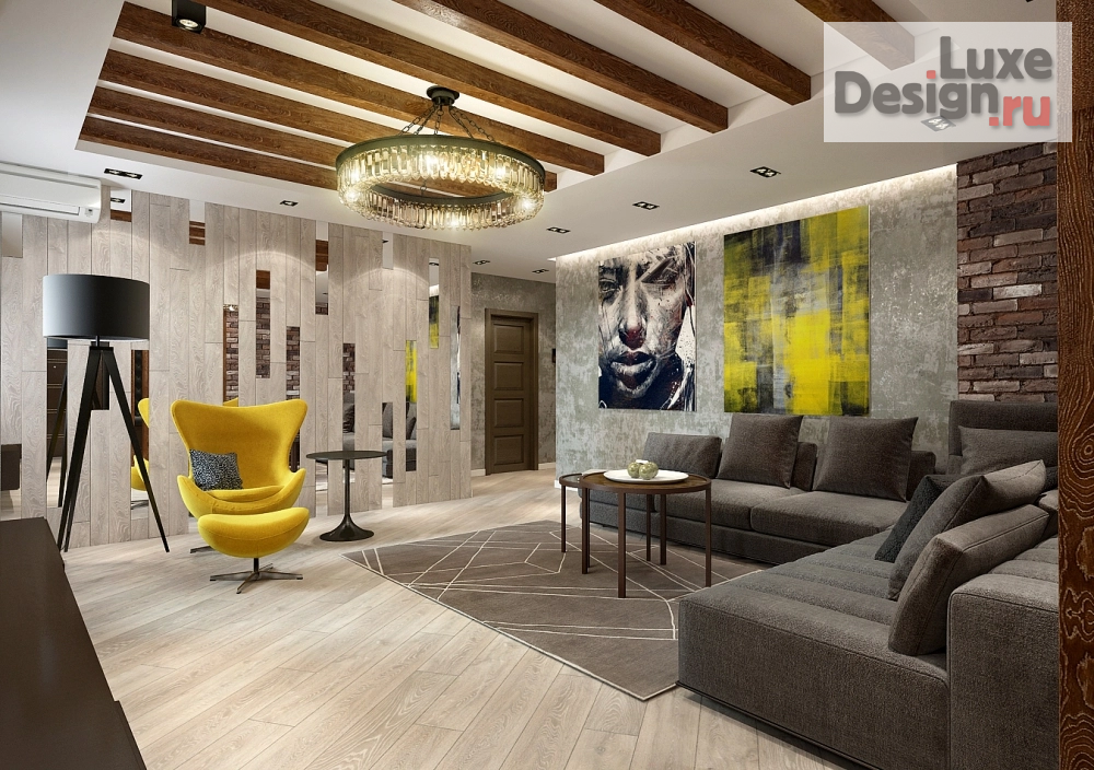 Дизайн интерьера трехкомнатной квартиры "от Визуализации до Реализации проекта" (фото 3)
