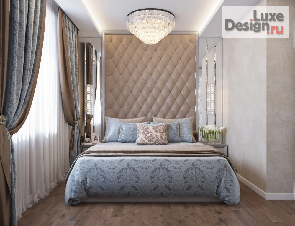 Дизайн интерьера спальни "Спальня г. Невинномысск" (фото 1)