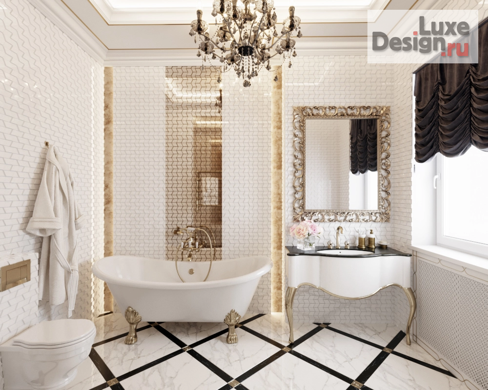 Дизайн интерьера таунхауса ""Роскошная классика"" (фото 7) от дизайнера Мирра дизайн Дизайн интерьера таунхауса ""Роскошная классика"" (фото 7)