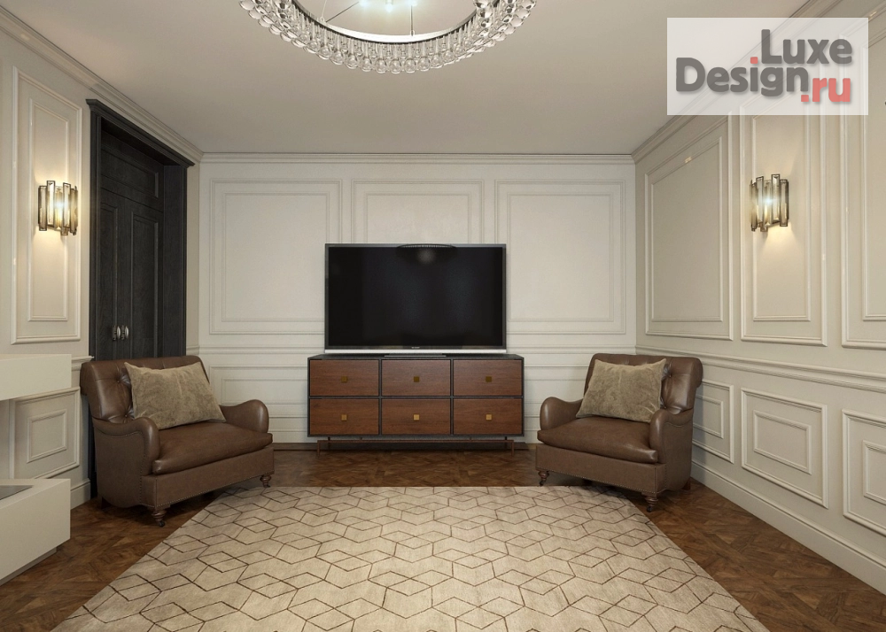 Дизайн интерьера четырехкомнатной квартиры "Стиль Лофт г.Краснодар 160 м2" (фото 1)