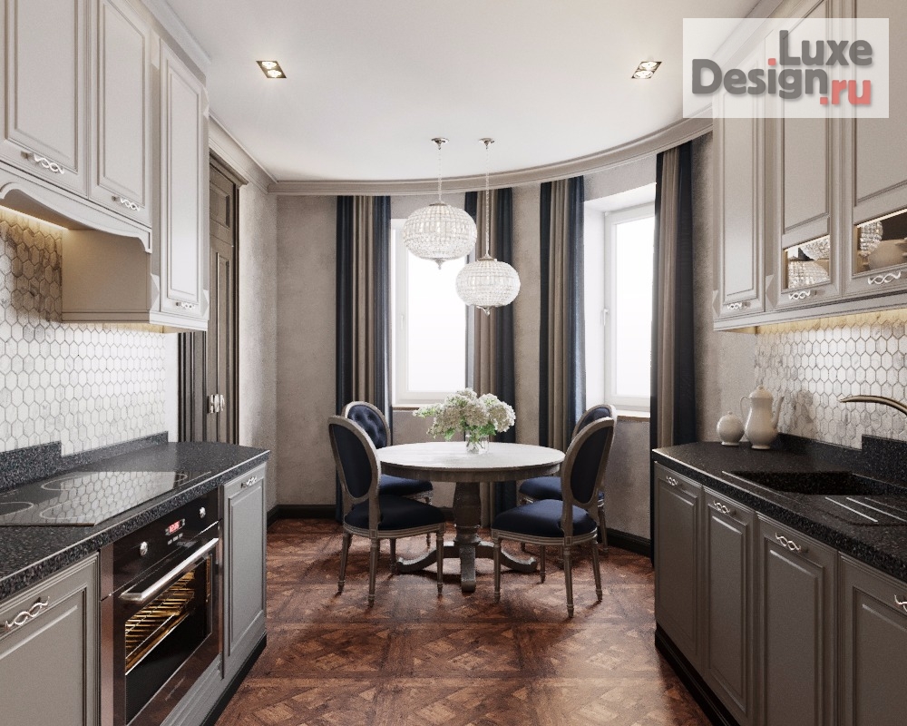 Дизайн интерьера четырехкомнатной квартиры "Стиль Лофт г.Краснодар 160 м2" (фото 8)