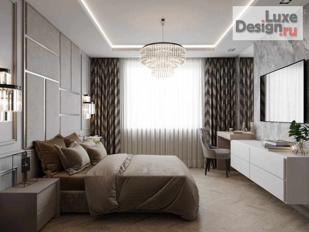 Дизайн интерьера трехкомнатной квартиры "Квартира 100 м2 "Стильное пространство" г.Ставрополь" (фото 4)