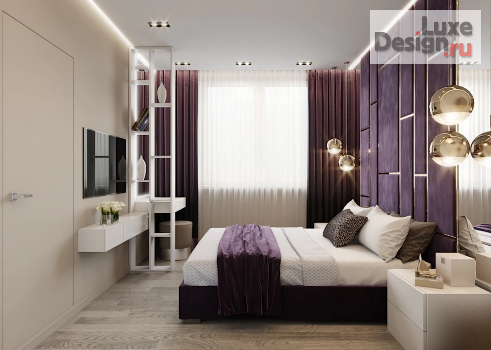 Дизайн интерьера четырехкомнатной квартиры "Спальня г.Москва" (фото 1)
