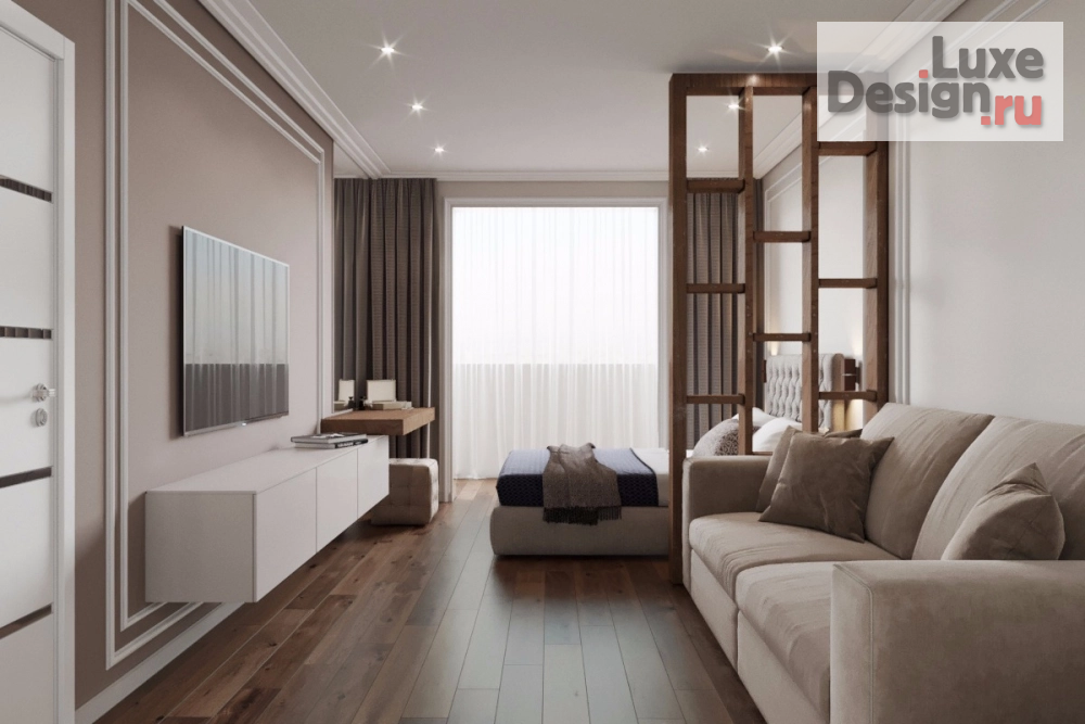 Дизайн интерьера гостиной ""Однушка"" (фото 2)