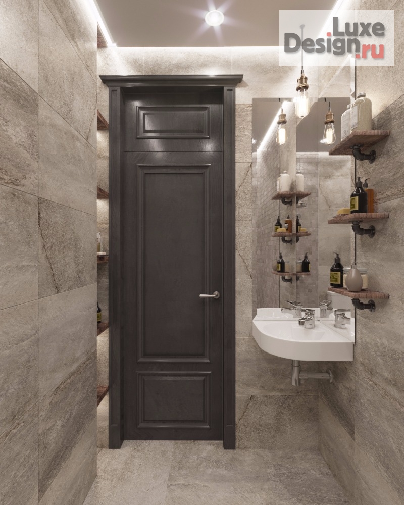 Дизайн интерьера четырехкомнатной квартиры "Стиль Лофт г.Краснодар 160 м2" (фото 5)