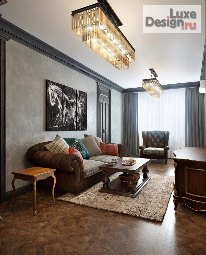 Дизайн интерьера четырехкомнатной квартиры "Стиль Лофт г.Краснодар 160 м2" (фото 11)