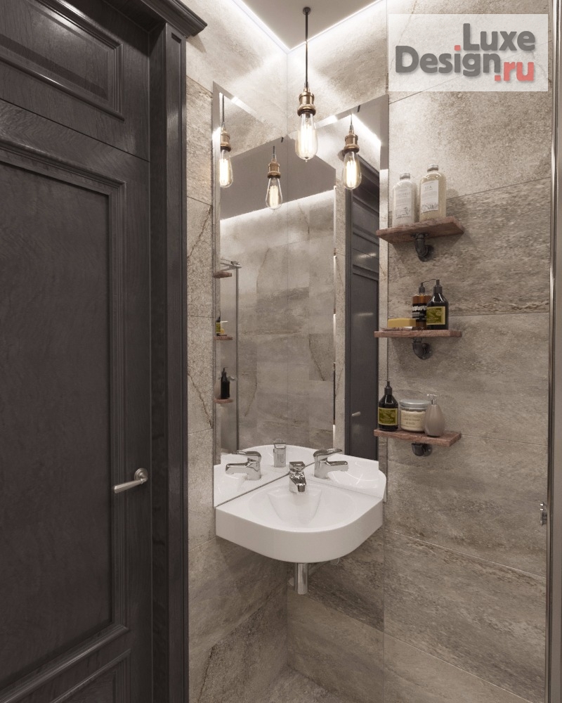 Дизайн интерьера четырехкомнатной квартиры "Стиль Лофт г.Краснодар 160 м2" (фото 7)