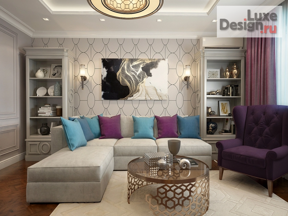 Дизайн интерьера трехкомнатной квартиры "Квартира 100 м2 "Стилистический микс" г.Краснодар" (фото 19)