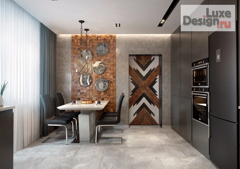 Дизайн интерьера трехкомнатной квартиры "Квартира 100 м2 "Стильное пространство" г.Ставрополь" (фото 18)