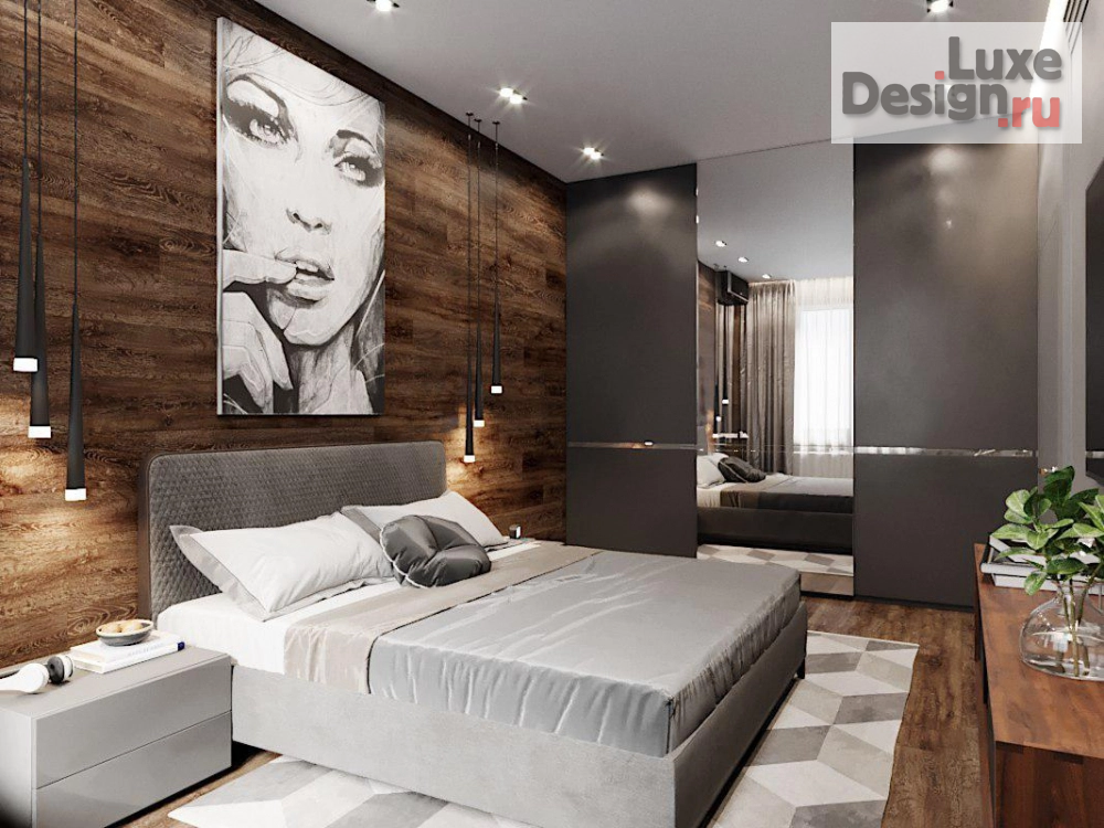 Дизайн интерьера трехкомнатной квартиры "Холостяцкая берлога" (фото 5)