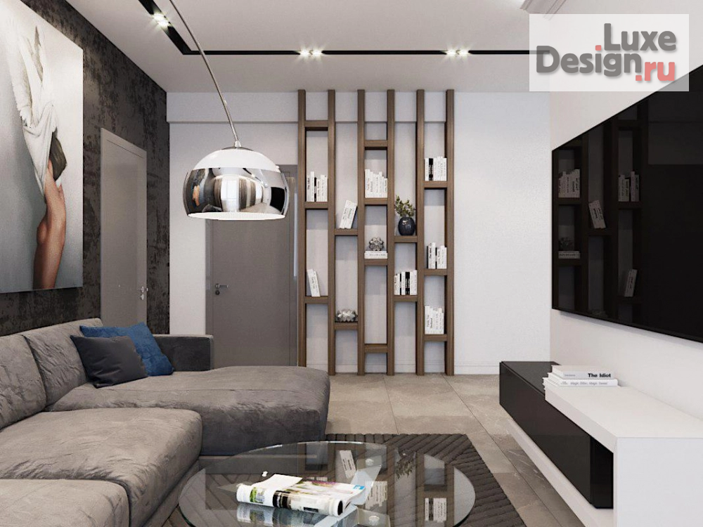 Дизайн интерьера трехкомнатной квартиры "Холостяцкая берлога" (фото 7)