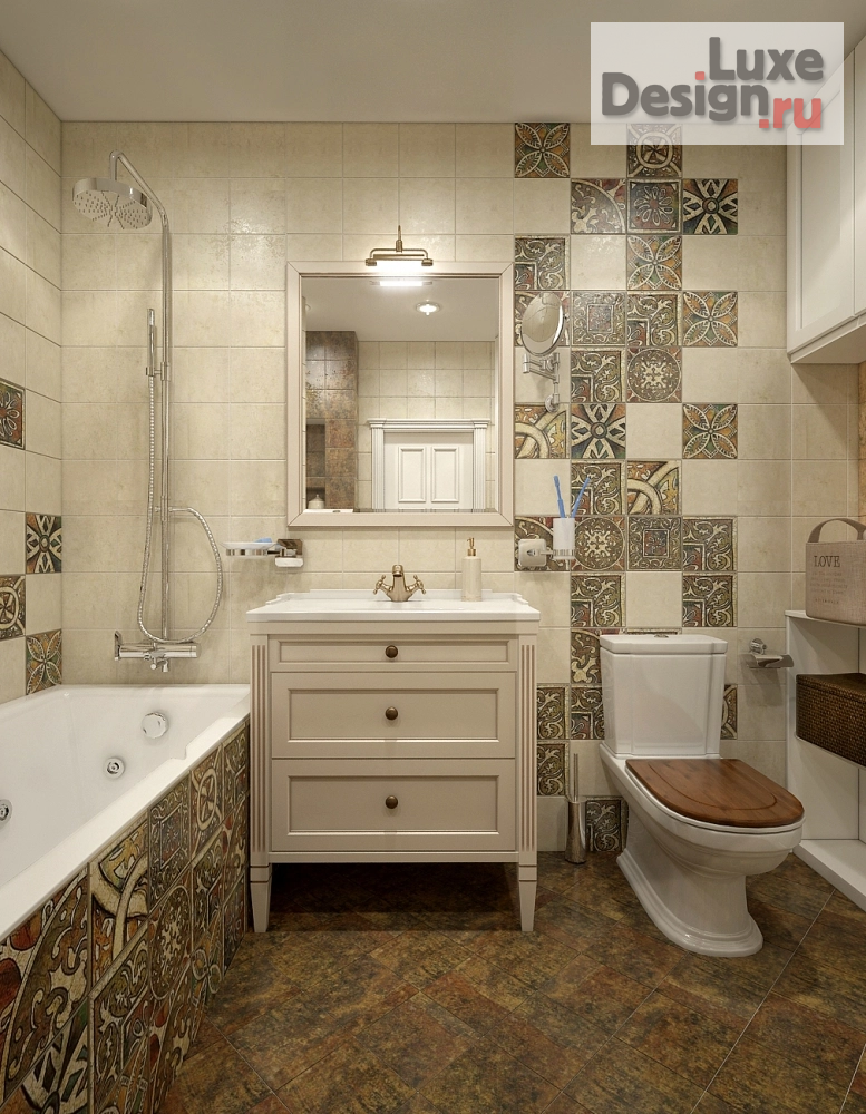 Дизайн интерьера трехкомнатной квартиры "Квартира 100 м2 "Стилистический микс" г.Краснодар" (фото 14)