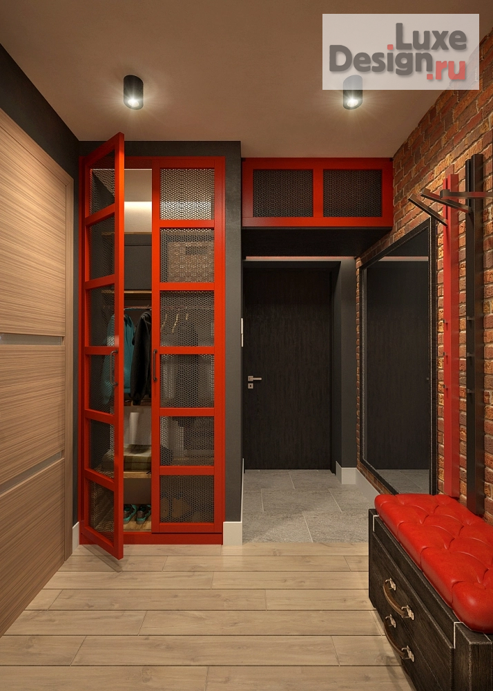 Дизайн интерьера трехкомнатной квартиры "Лофт квартира" (фото 12)