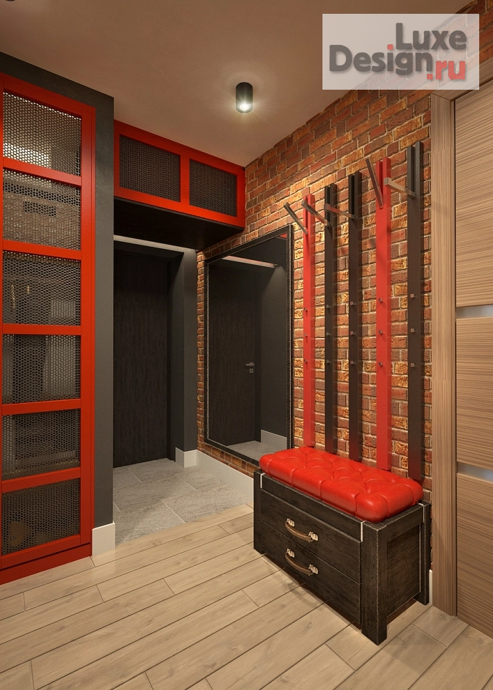 Дизайн интерьера трехкомнатной квартиры "Лофт квартира" (фото 13)