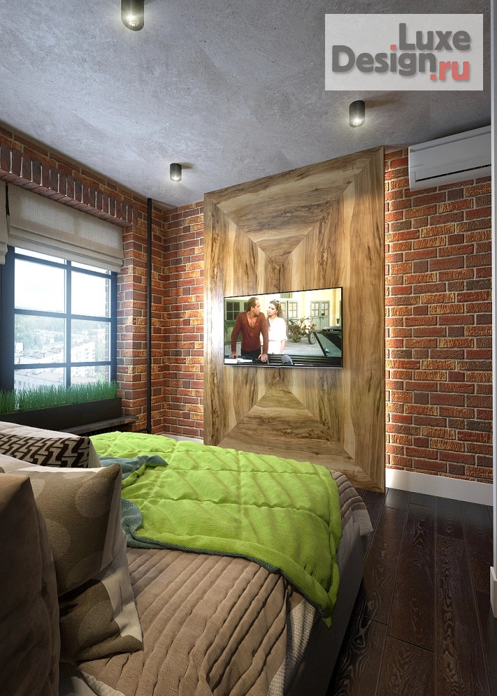 Дизайн интерьера трехкомнатной квартиры "Лофт квартира" (фото 11)