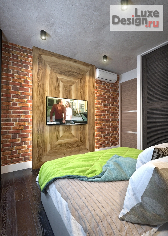 Дизайн интерьера трехкомнатной квартиры "Лофт квартира" (фото 10)