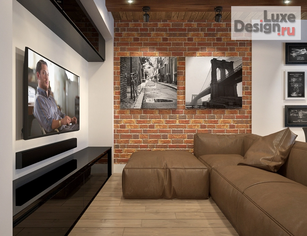 Дизайн интерьера трехкомнатной квартиры "Лофт квартира" (фото 7)