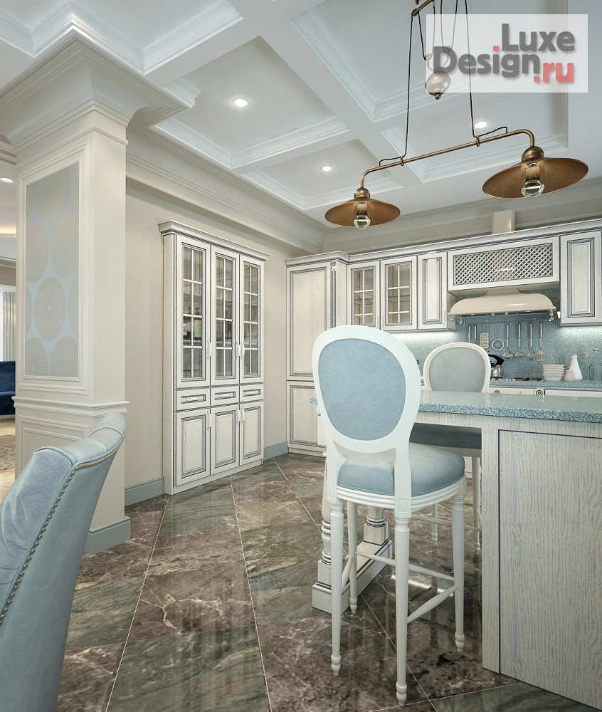 Дизайн интерьера загородного дома "Неоклассика" (фото 8)