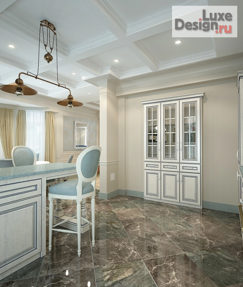 Дизайн интерьера загородного дома "Неоклассика" (фото 10)