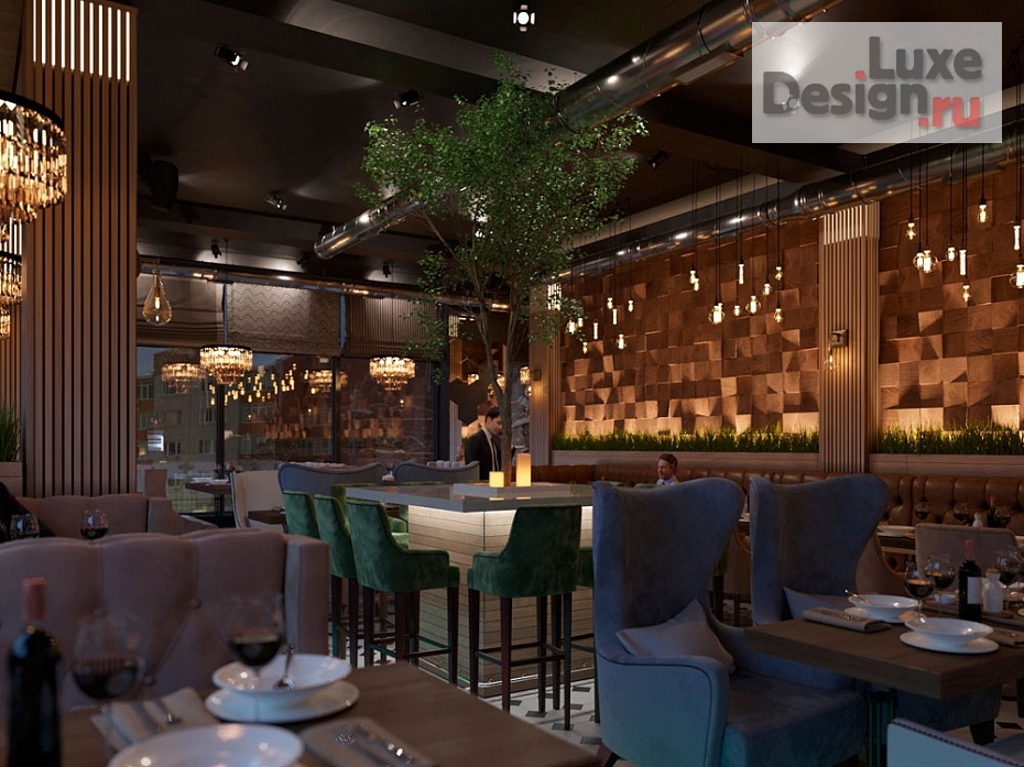 Дизайн интерьера ресторана "Проект ресторана "Vilkinson"" (фото 3)