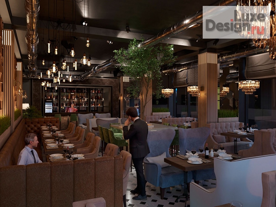 Дизайн интерьера ресторана "Проект ресторана "Vilkinson"" (фото 5)
