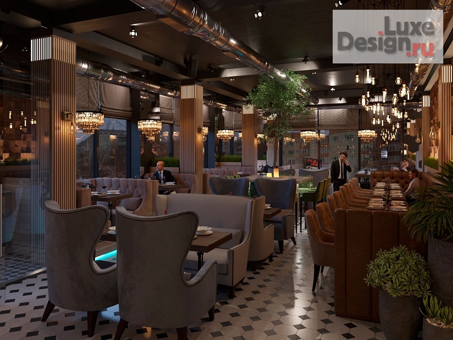 Дизайн интерьера ресторана "Проект ресторана "Vilkinson"" (фото 7)