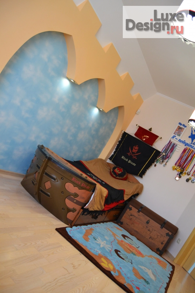 Дизайн интерьера детской "Комната для юного пирата" (фото 4)