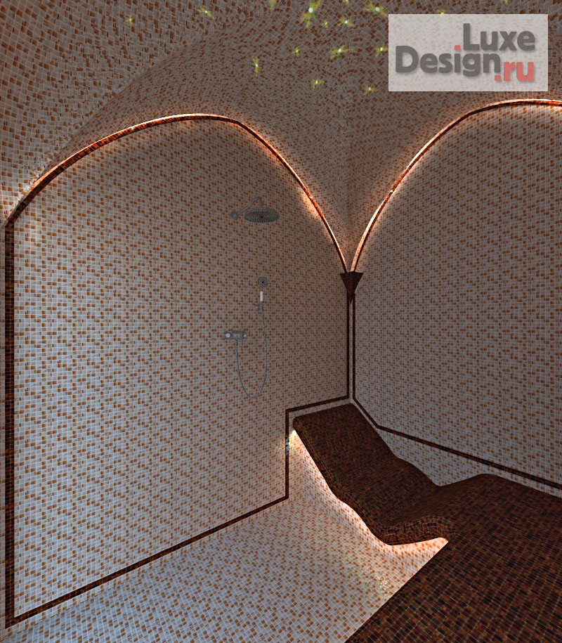 Дизайн интерьера сауны "Хамам 2" (фото 4)