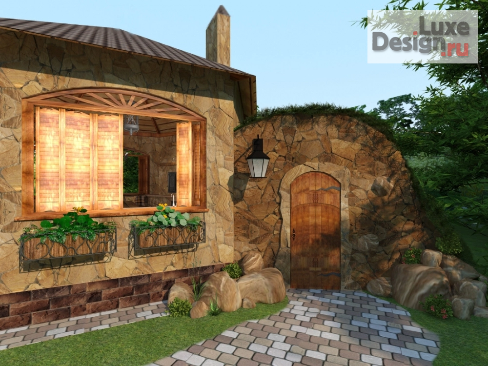 Частная архитектура "Погреб под холмом" (фото 1)